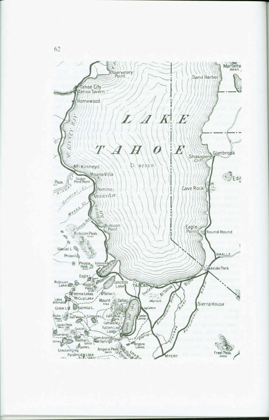 LAKE OF THE SKY: Lake Tahoe in the High Sierras of California and Nevada. vist0038i